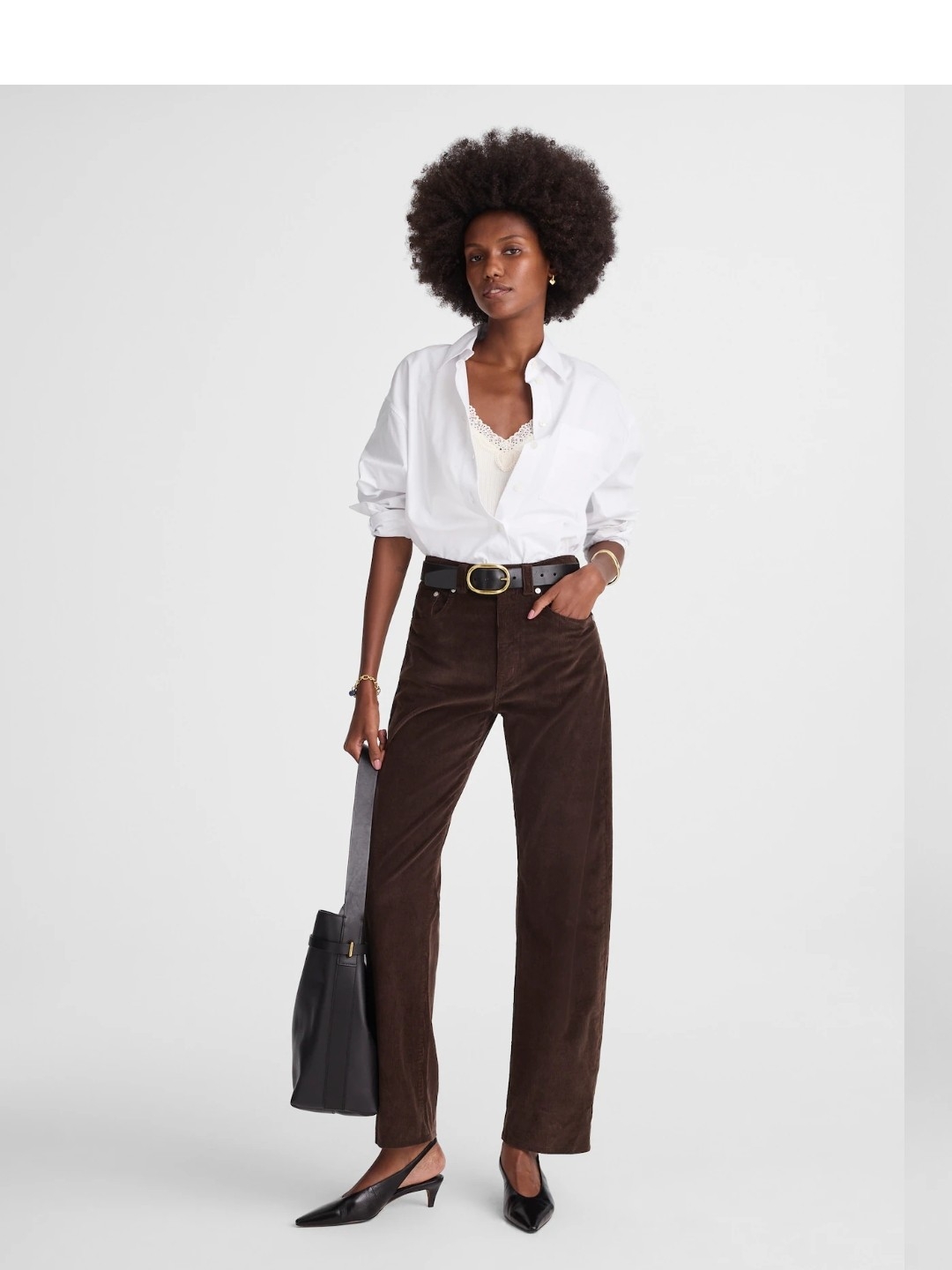 Madewell The Petite Balloon Pant In Corduroy 33p